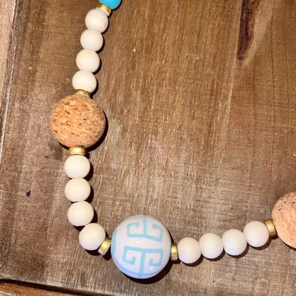 Boho Beaded Necklace with Turquoise Accents - Picture 3 of 4
